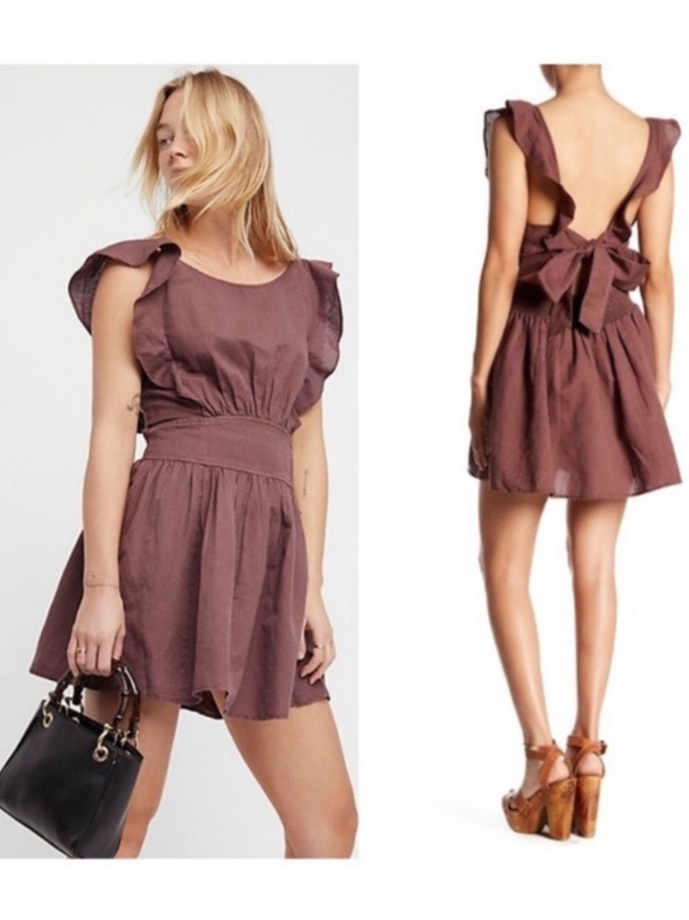 Free People Erin Skater Dress. Size: Medium. Excellent condition 🤎